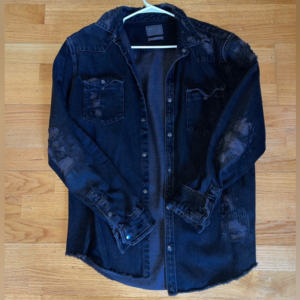 ZARA MEN DENIM SHIRT XL